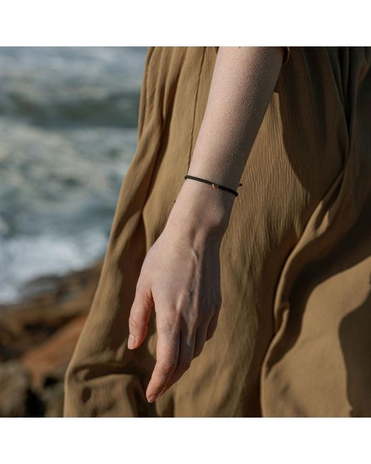 Harbour Uk Blue Vermeil Heart Rope Bracelet