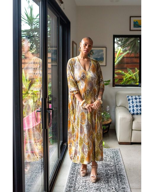 Jennafer Grace Metallic Gracie Caftan