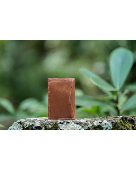 Rōmfrē Brown Kona Minimalist Bifold for men