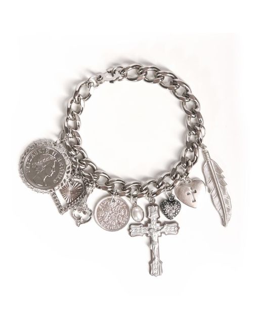 Caramel Vintage Jewellery Metallic Love, Sex & Money Bracelet