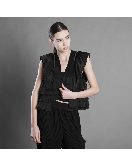 Silvia Serban Black The Heron Vest