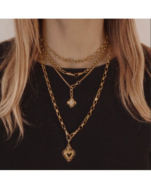 IN CAUDA VENENUM Metallic Fortune Necklace