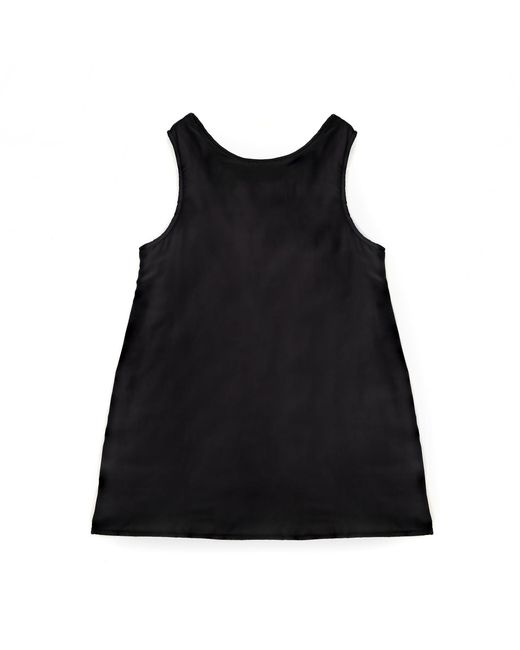 Victoria Slavinskaia Black Silk Puffer Dress With Open Back