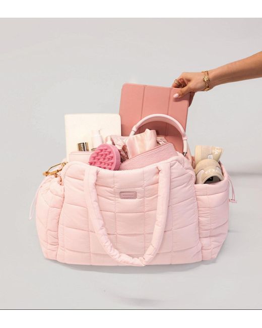 augustnoa Pink The Weekender Duffle Bag