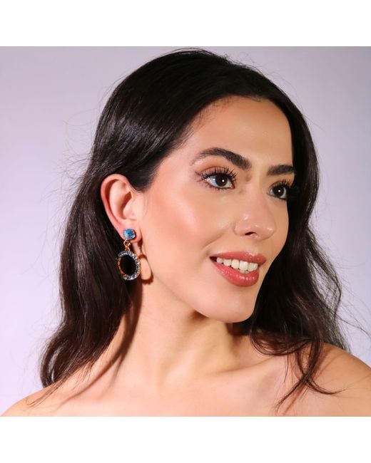 Vicki Sarge Black The Small Hoop Earrings