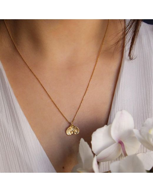 Agora Jewellery Metallic Orchid Necklace