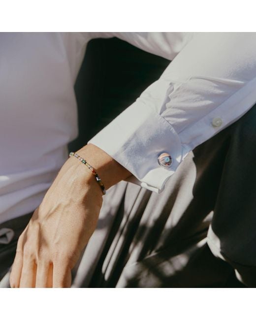 Tateossian Metallic Nodo Semi-Precious Bracelet for men