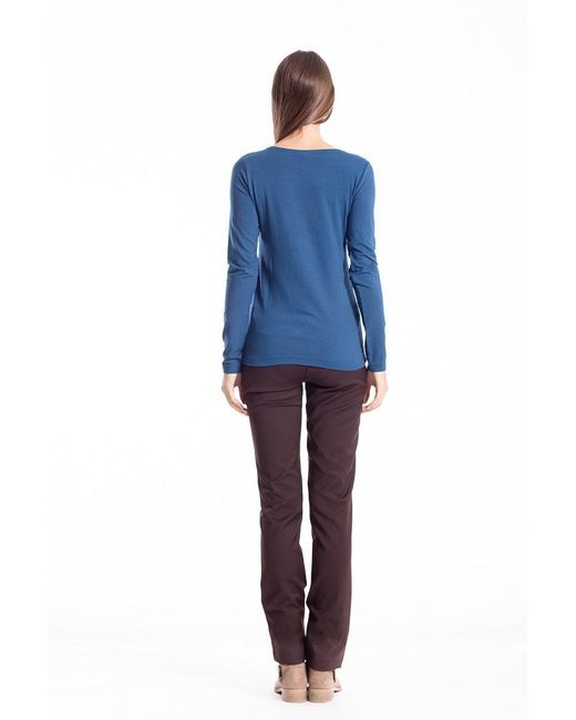Conquista Blue C' Logo Long Sleeve Top Petrol