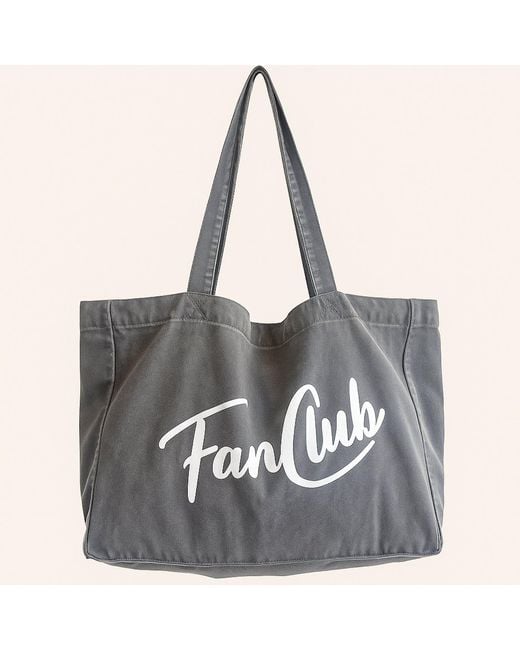 Fanclub Black The Everyday Core Washed Charcoal Tote Bag