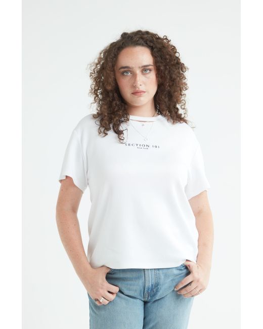 SECTION 101 White Madison Tee