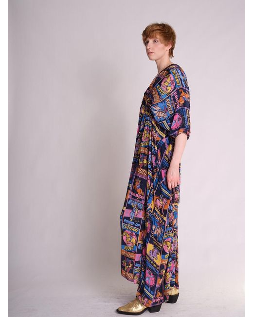 Any Old Iron Blue Rodeo Kaftan Dress