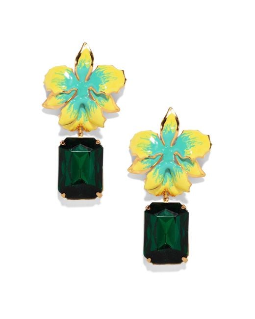 The Pink Reef Green Vanilla Orchid Jeweled Drop