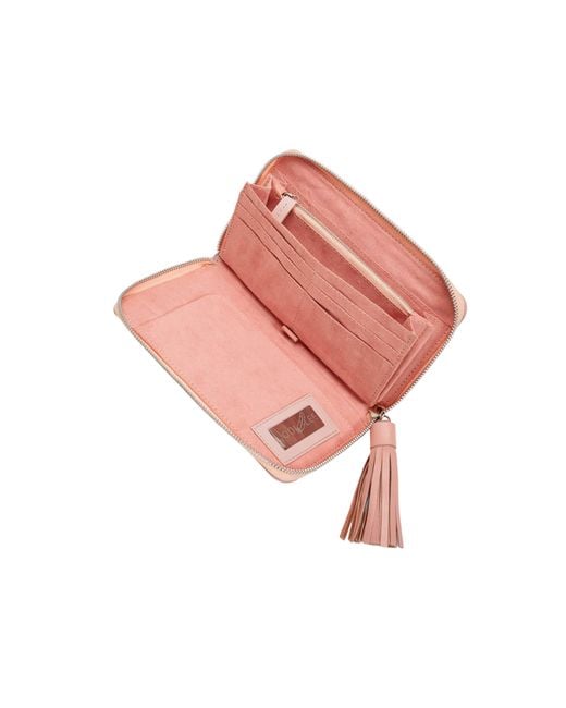 Jodi Lee Pink Monterey Hummingbird Wallet Blush