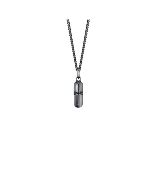 True Rocks Metallic 2 Tone Gun Metal & 18kt Gold-plated Small Pill Pendant