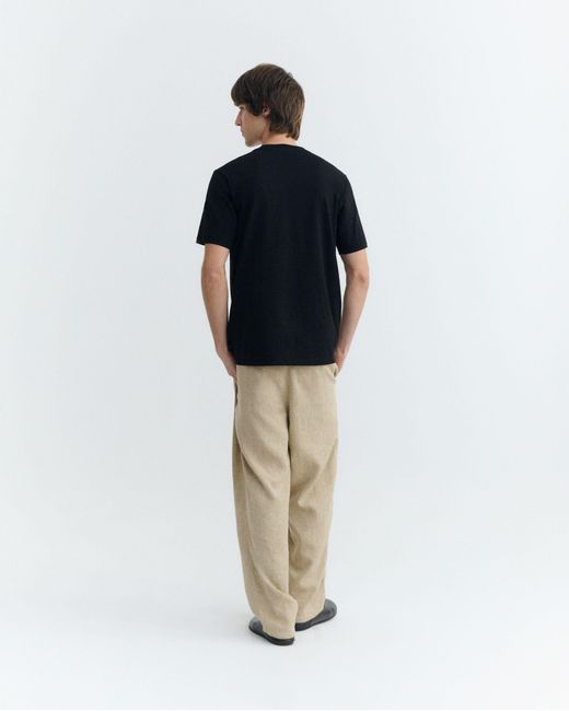 Thinking Mu Black Zach Patched Optimist T-Shirt for men