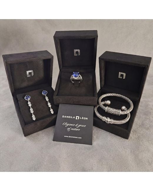 Daneila Léon White Persian Shield Pearl & Lab Diamond Ring