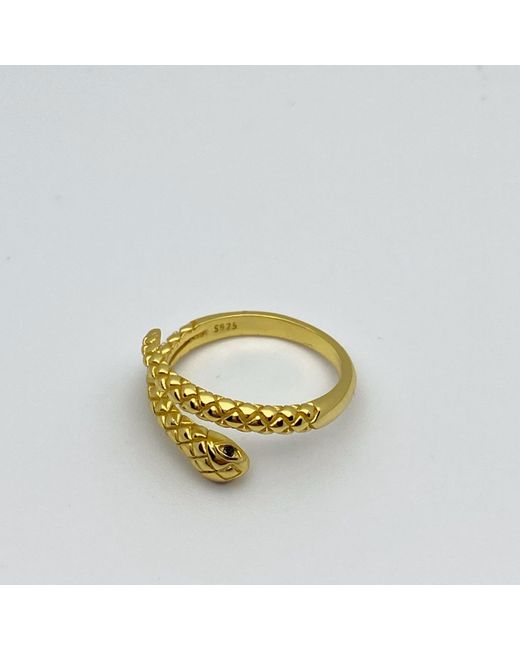 Nazzar Metallic Snake Wrap Ring
