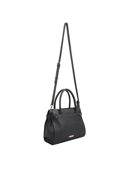 Paul Costelloe Black Trishuli Leather Satchel Bag