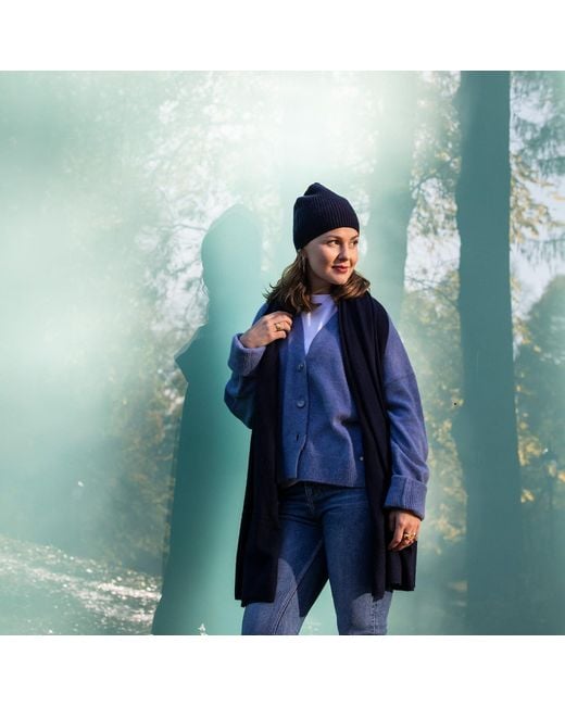 tirillm Blue Alfie Big Cashmere Scarf