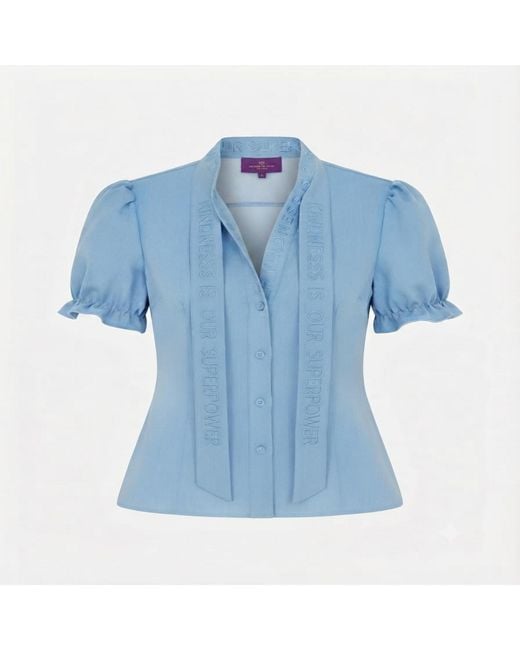 House of Kind Blue The Goddess Blouse – Chambray