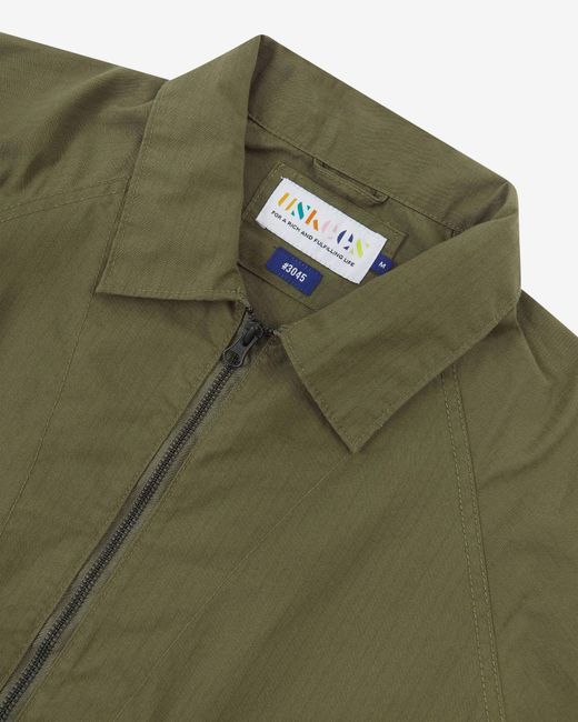 Uskees Green Ripstop Field Jacket for men