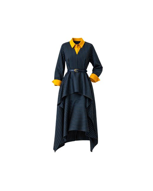 Lumina Eligma Blue Aurelia Sculpt Dress