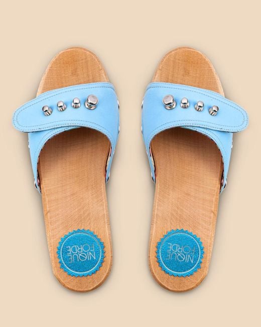 Nique Forde Blue Celeste Georgie Sandals