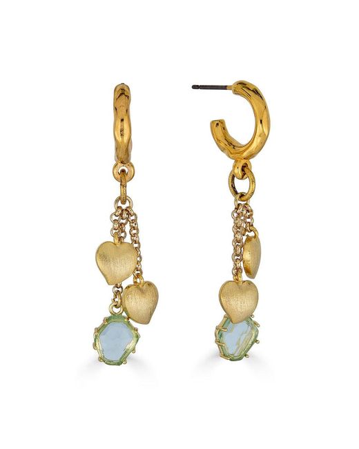 Loni Paul Jewelry Metallic Heart Charm Earring