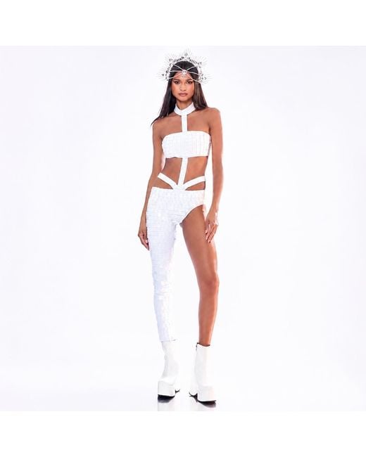 Harmonia Ny White Kinesthetic Catsuit By Dani Watanabe