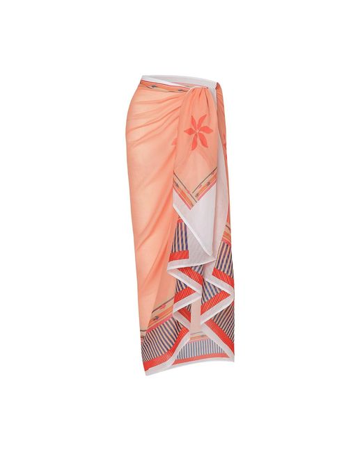 DHARA SHETH DUBAI Pink Peach Blossom Resort Sarong