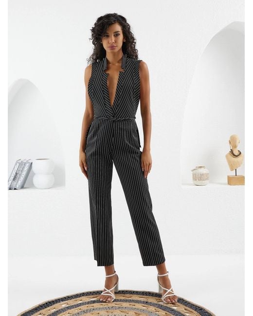 Lumina Eligma Black The Star Overall Jumpsuit