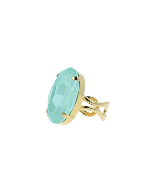 Otazu Blue Eva Oval Ring Soft Mint