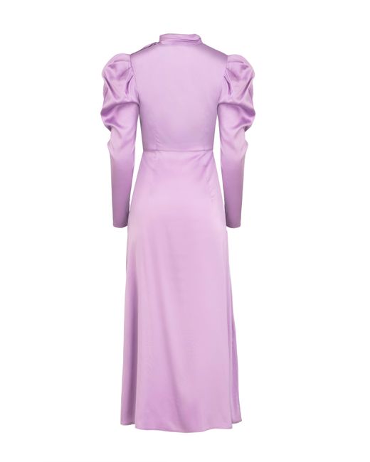 JAAF Pink Tie-detailed Dress In Lilac