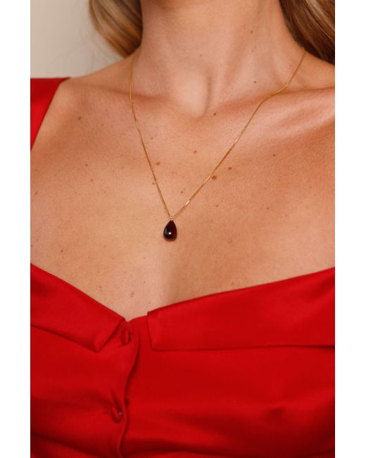 Katy Faye Multicolor January Garnet Earrings