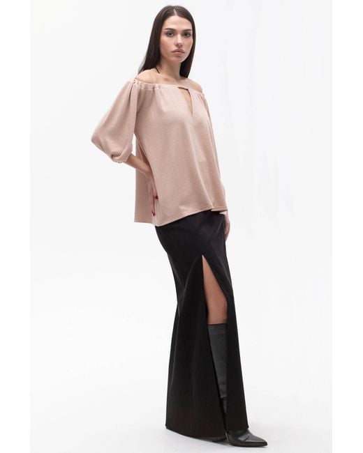 Maison Bogomil Pink Off Shoulder Blouse