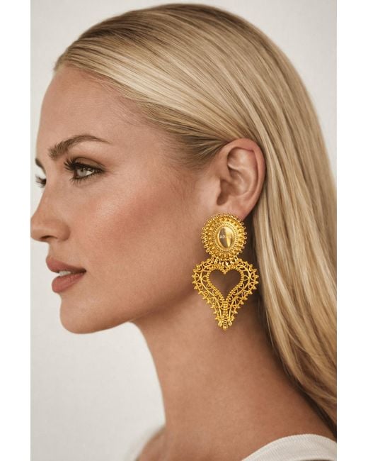 ADIBA Metallic Lamprocapnos Plated Earring