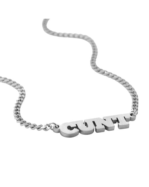 Hoops + Chains LDN Metallic C Word Chain