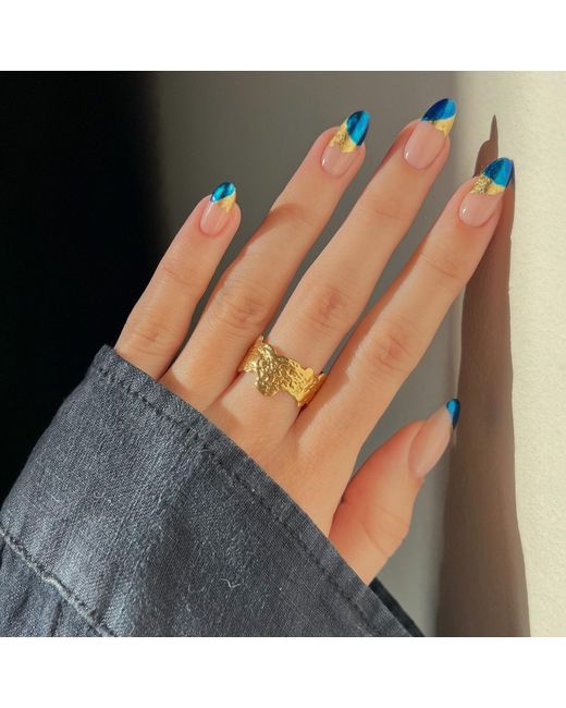 Aaria London Metallic Lava Ring