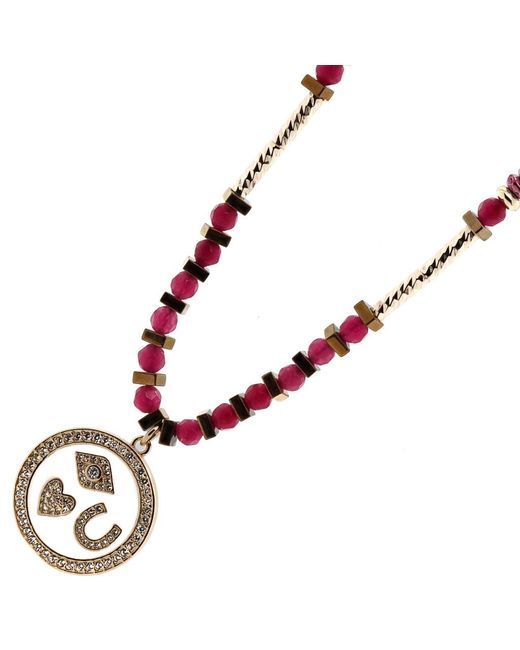 Ebru Jewelry Metallic Magic Blessing Pendant Beaded Necklace