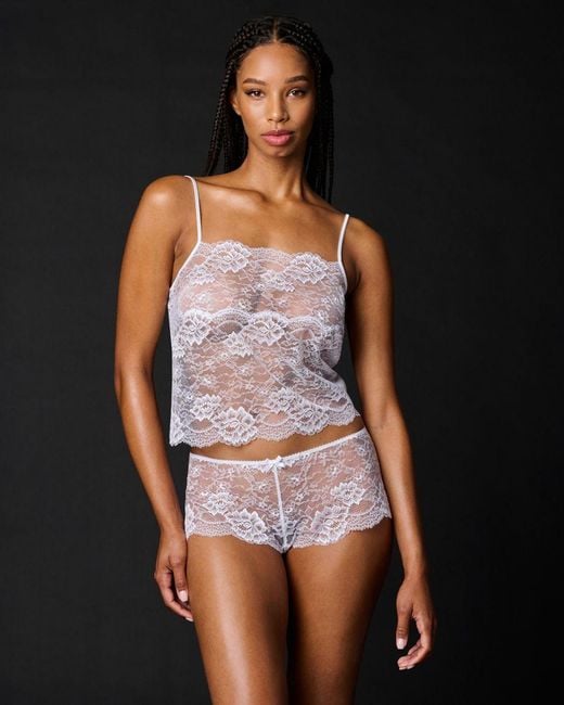 Journelle White Isabel Modern Lace Cami Blanc