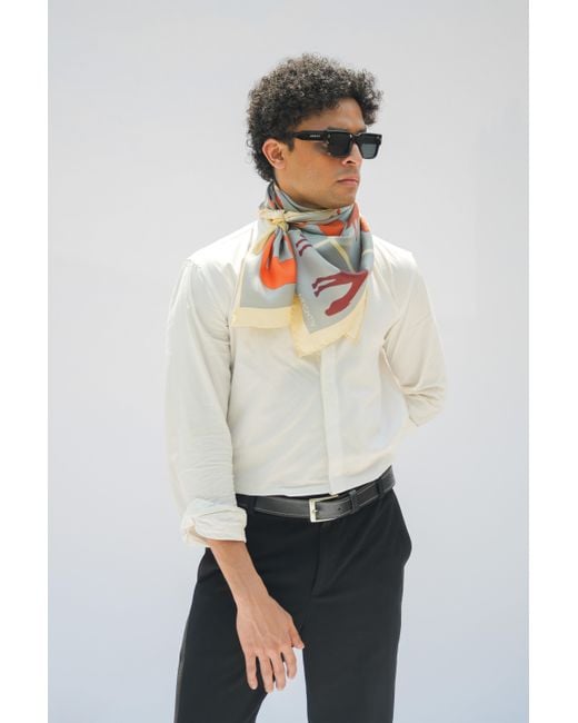 Neightiv Gray Grazing Symmetry Small Scarf