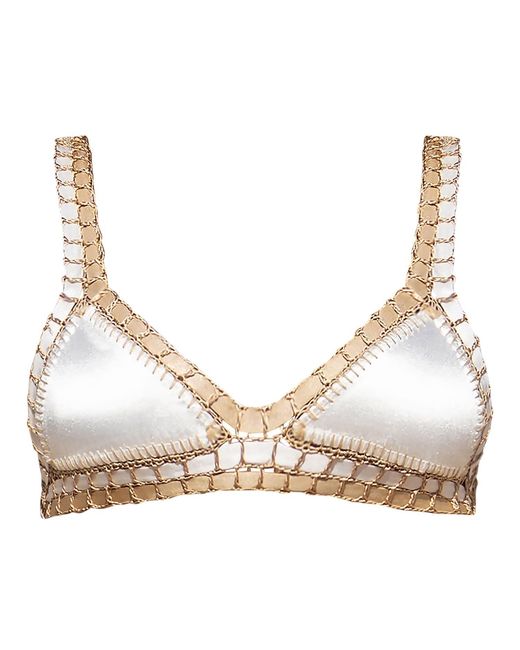Luxsea Swimwear Natural Coco Shimmer Crochet Bikini Top