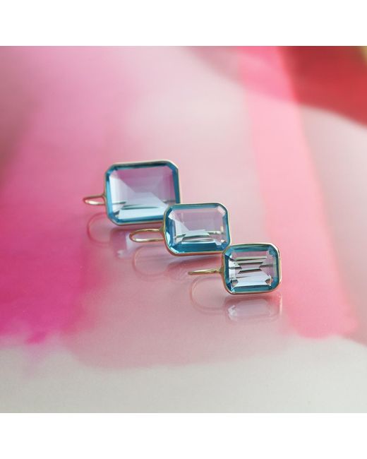 Hye Jane Jewelry Blue Medium Gemma Quartz Earrings