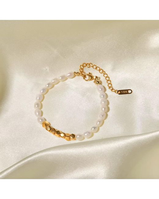 Mickey's Girl Metallic Lucky Pearls Beaded Bracelet