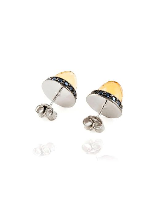 The Jewellery Store London Metallic Istanbul Soul Citrine And Spinel Studs