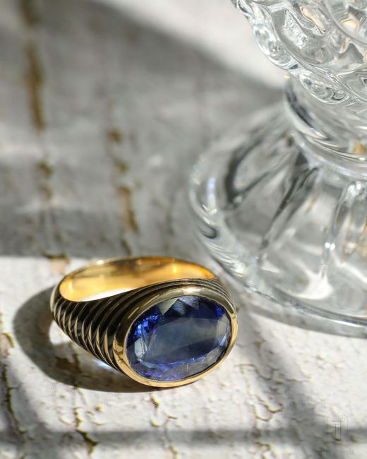 The Jewelz Blue Imperial Gemstone Ring