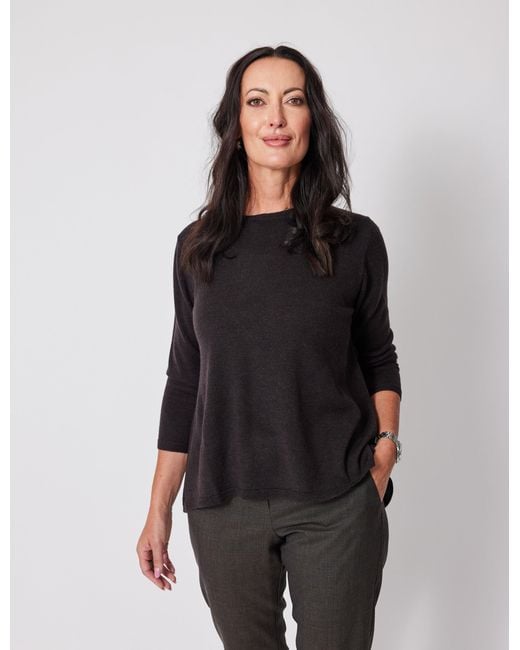Lindsay Nicholas New York Black Wellesley Sweater