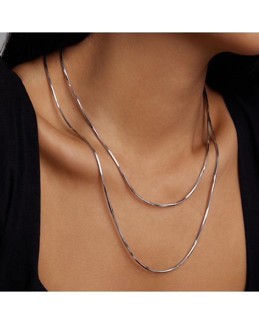 Retro Chic Metallic Aeolian Whispers Chain Necklace