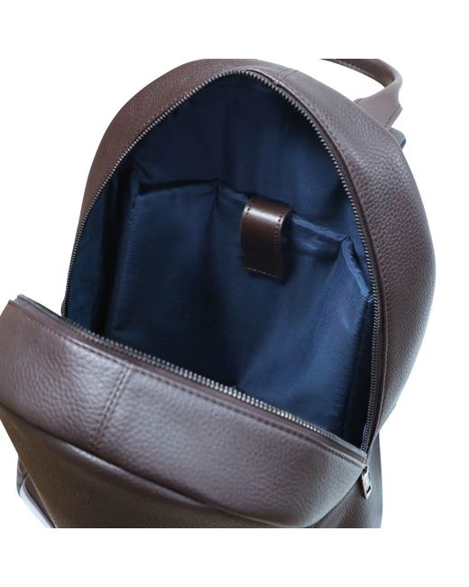 Storm Brown Cares Leather Backpack for men