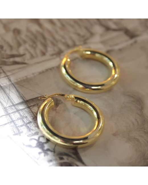 1610Istanbul Metallic Istanbul Hoop Earrings
